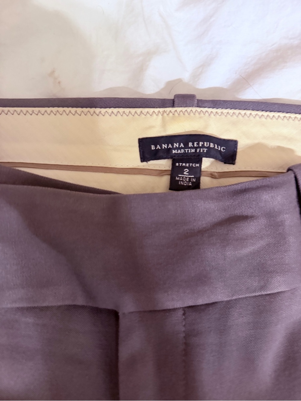 High-Rise Wide Leg Dress Pants in Taupe banana republic - Picture 2 of 3